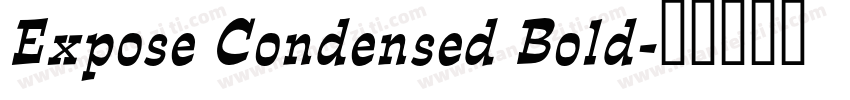 Expose Condensed Bold字体转换